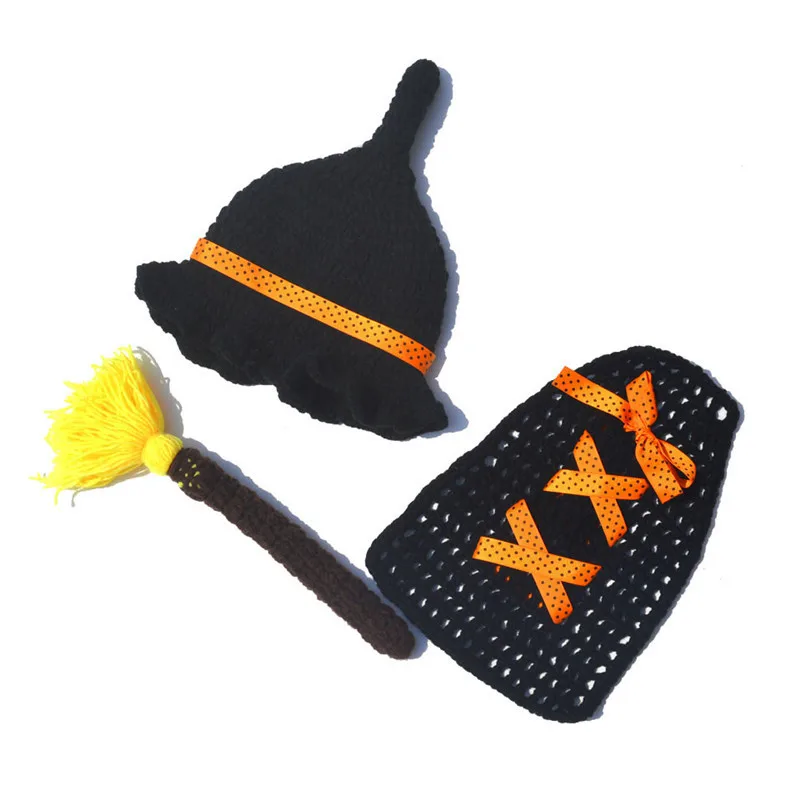 Newborn Baby Infant Crochet Knit Costume Photography Cute Worm Caterpillar Bee Hawaii Hula Magician Clothing Outfits Photo Props | Мать и