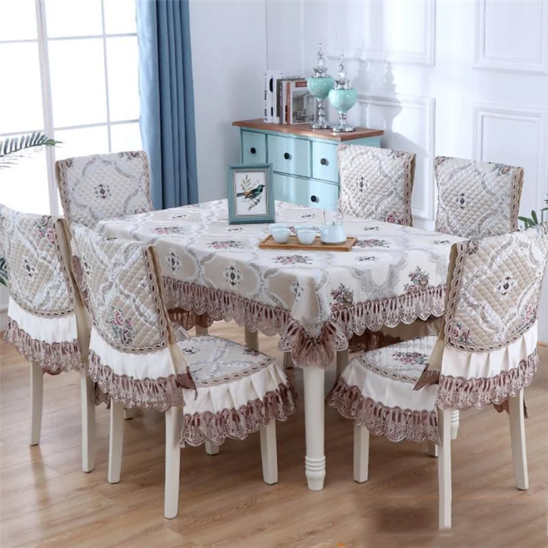 

Элегантная прямоугольная скатерть для обеденного стола, банкетная скатерть для кофе, чехол для стула, Декор для дома, настольный, свадебное ...