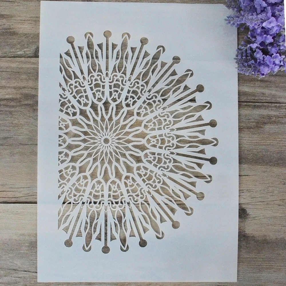 

A4 29cm DIY Mandala Layered Templates Wall Painting Scrapbooking Coloring Embossed Decorative Card for Album Template