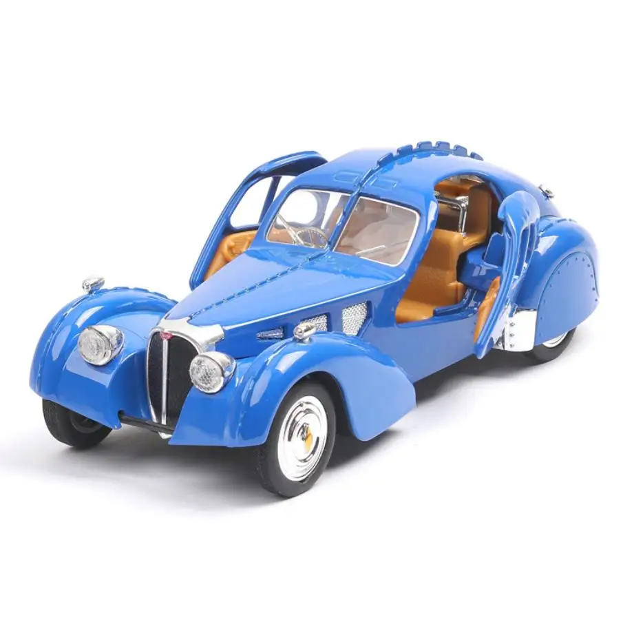 Классическая винтажная модель автомобиля масштаб 1:32 колеса 1936 Bugatti тип 57SC