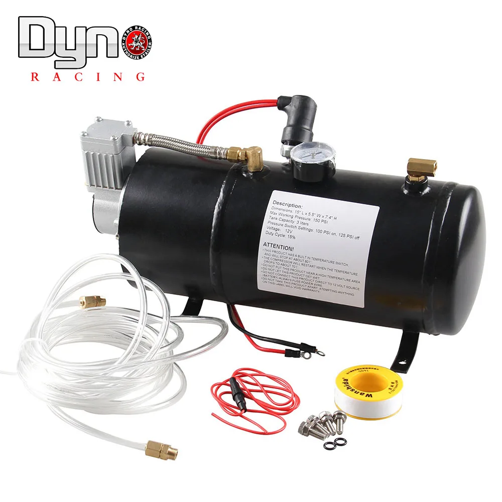 12v воздушный компрессор с 3 литровым баком для пневматического рожкового поезда