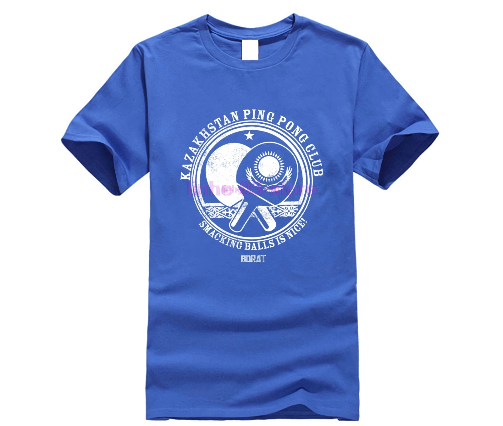 Официальная Лицензионная Мужская футболка для пинг-понга клуб Борат-Казахстан 3xl
