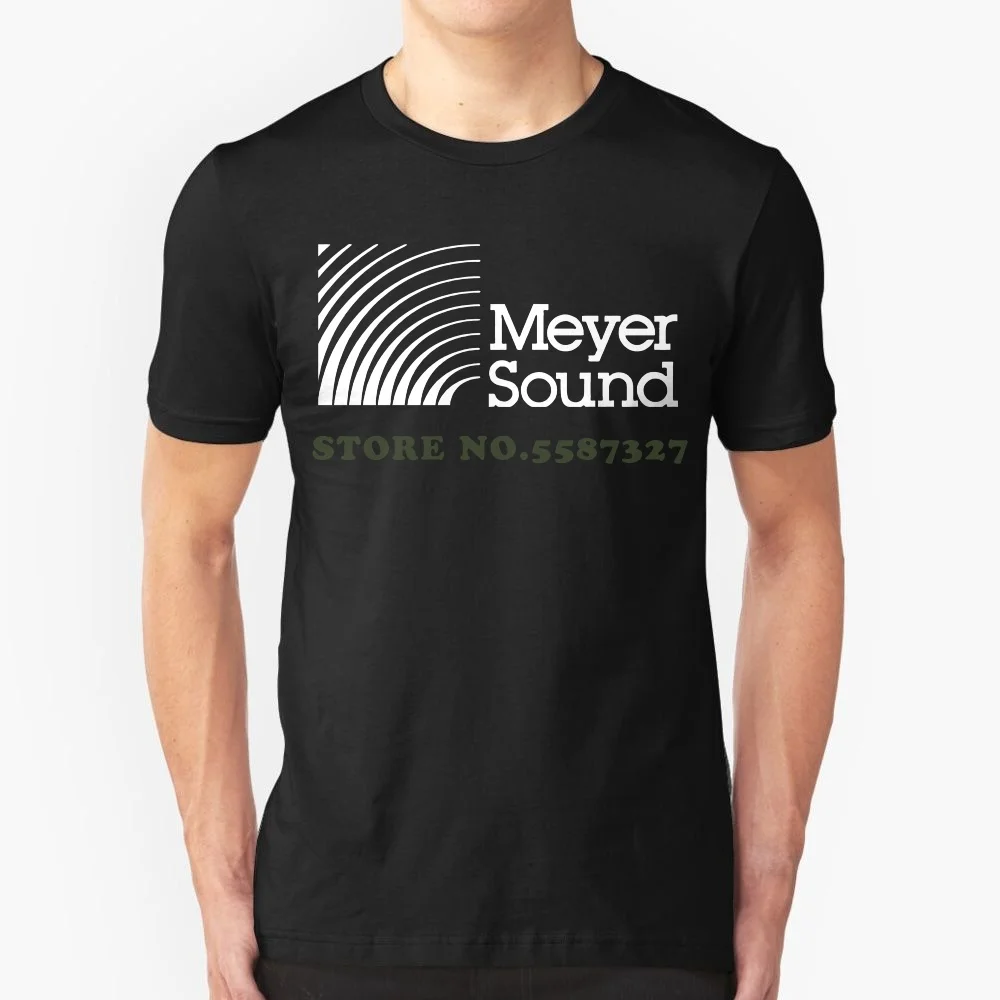 

Новая черная сетчатая футболка Meyer sound