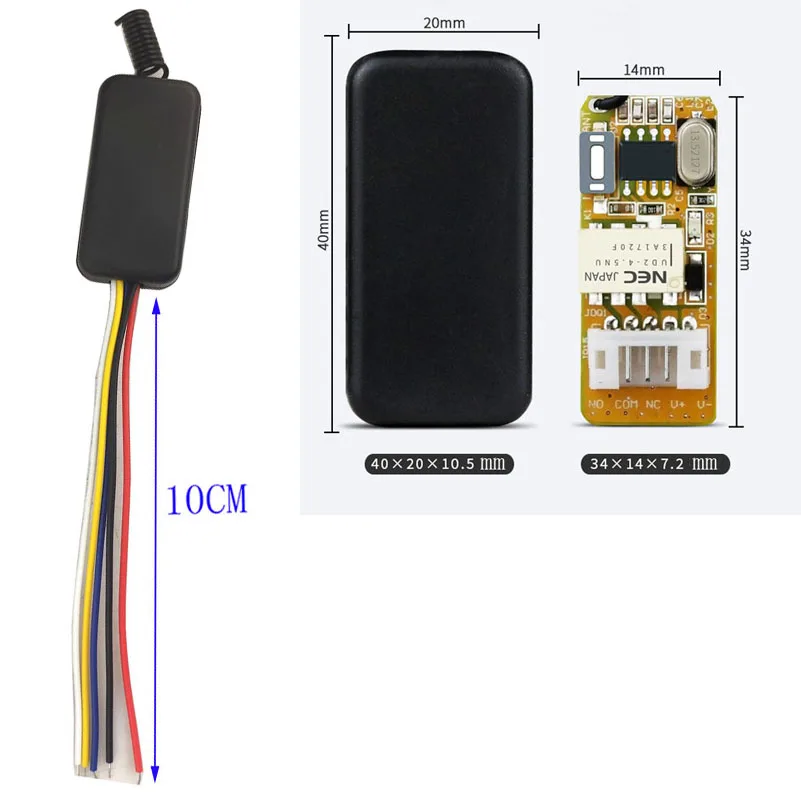 Sleeplion 3V 3.7V 5V 6V 9V 12V Mini Relay Wireless Switch Remote Control Power LED Lamp Micro Receiver Transmitter 3V-12V | Обустройство