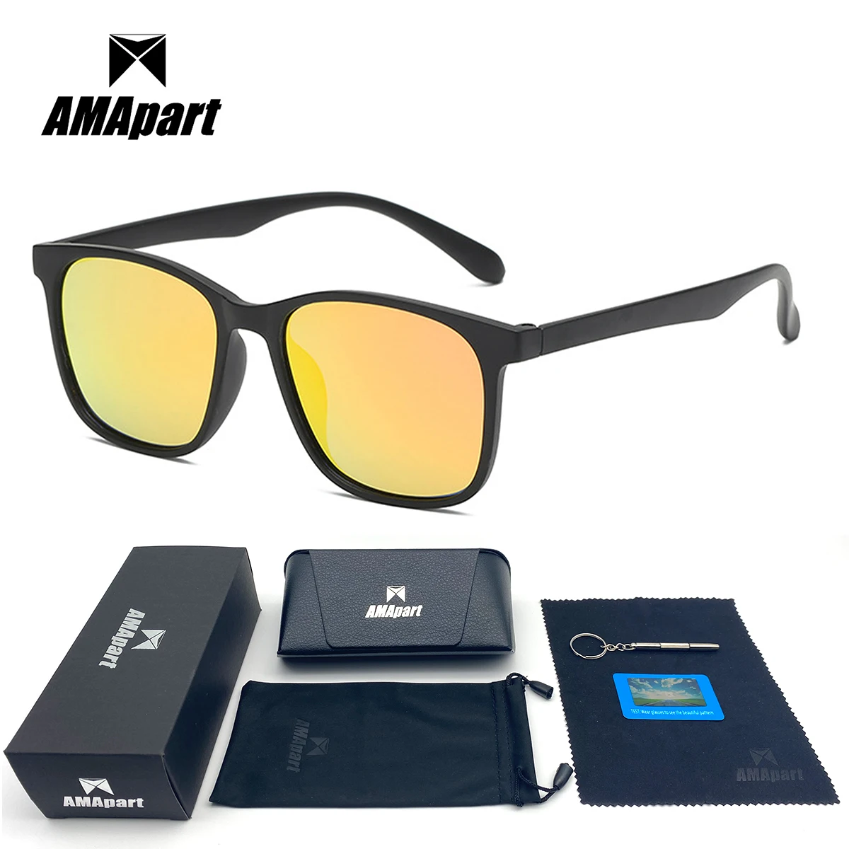 

AMApart High Quality Polarized Sunglasses For Men Women Driving Fishing Sports Outdoors UV400 Protection Anti-Glare