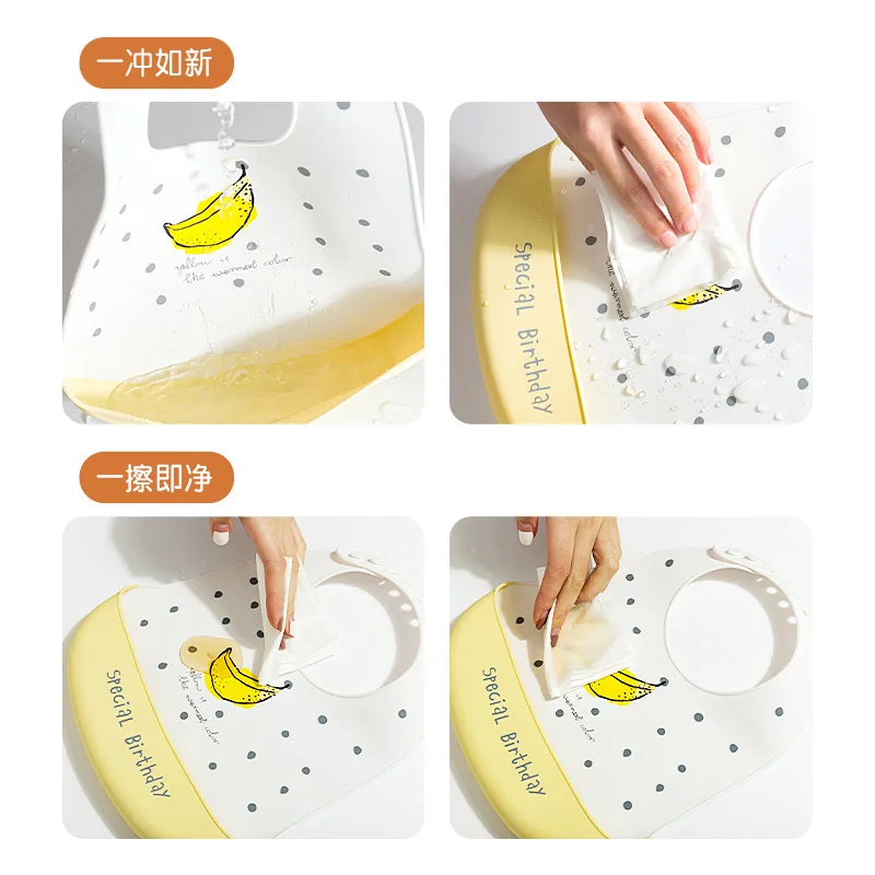 Baberos impermeables de silicona para beb&eacute;s, ropa de alimentaci&oacute;n para reci&eacute;n nacidos, ajustable, diferentes estilos-1