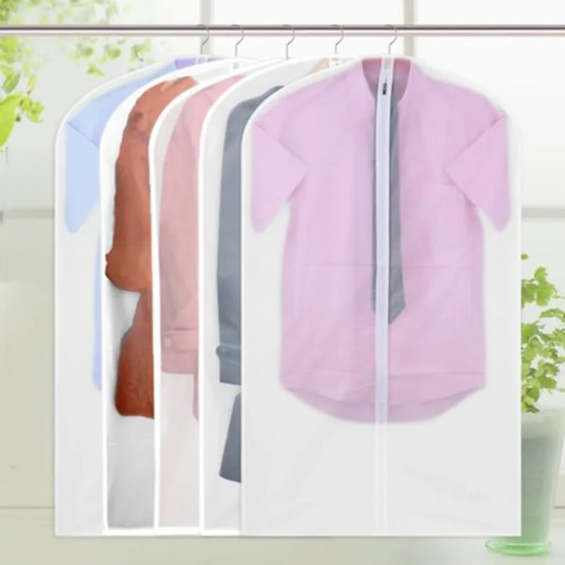 

1PC Clothes Hanging Garment Dress Clothes Suit Coat Dust Cover Storage Bag Pouch Case Organizer Wardrobe Hanging
