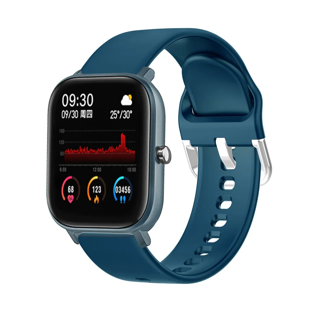 Smart Watch P8 Men Women 1.4inch Full Touch Screen Fitness Tracker Heart Rate Monitor IP67 Waterproof GTS Sports Band | Электроника