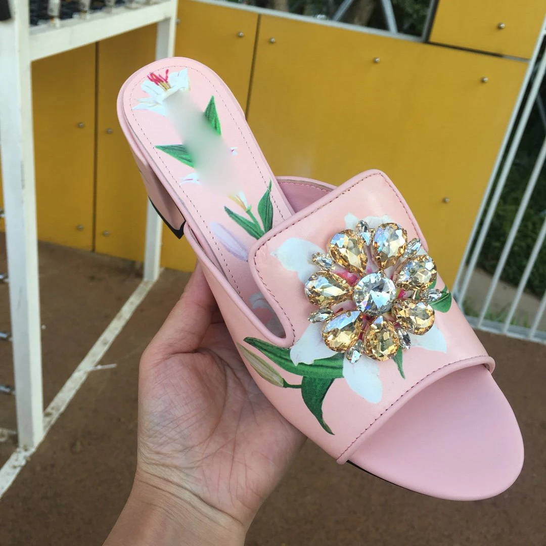 2019 г. розовые брендовые летние туфли из натуральной кожи шлепанцы с открытой