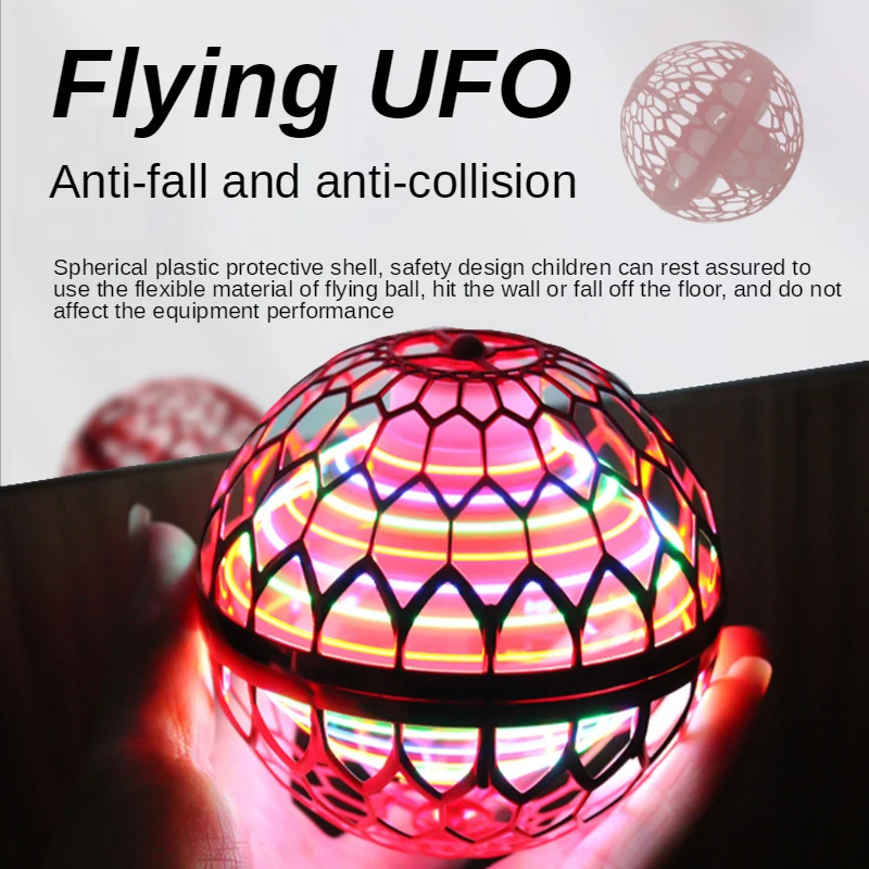

Pro Flying Ball Spinner Toy Boomerang Hand Controlled Drone Helicopter infinity orb Rotating UFO Magic Fidget Flyorb Kids Gifts