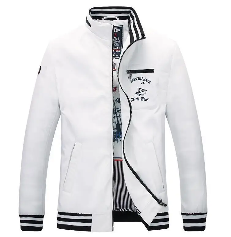 Акула для мужчин s куртки Eden Slim Fit Aeronautica наивысшего качества Повседневная брендовая одежда верхняя одежда Новейший парк весна осень Мужская куртка - Цвет: as picture