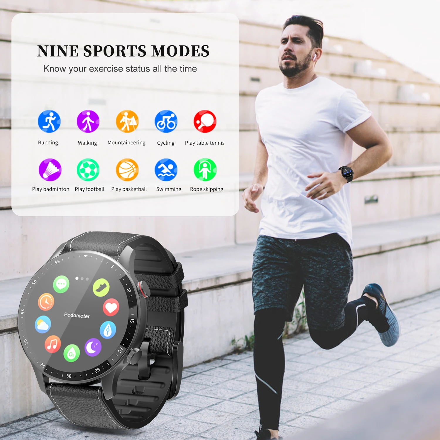 

FG08 Bluetooth Smart Watch Men Blood Pressure Round Smartwatch Women Watch Waterproof Sport Tracker WhatsApp For Android Ios