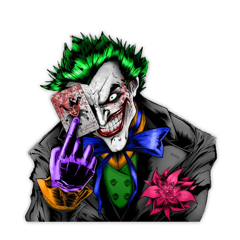 

Fuzhen Boutique Decals Exterior Accessories Creative Smiling Joker Fine 3D Car Sticker Styling for Bumper Window Laptop Decal