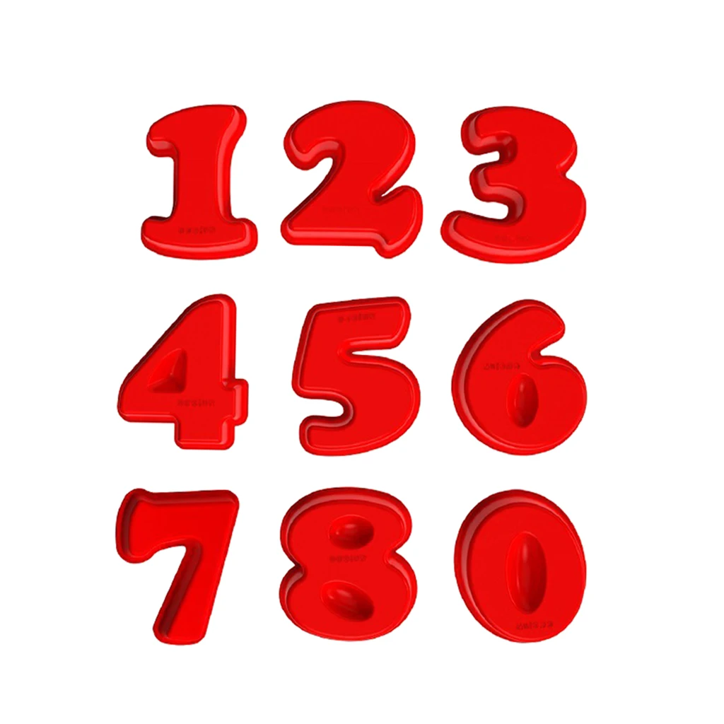 

Silicone Number Cake Mould Chocolate Decorating Mold Birthday 1-8