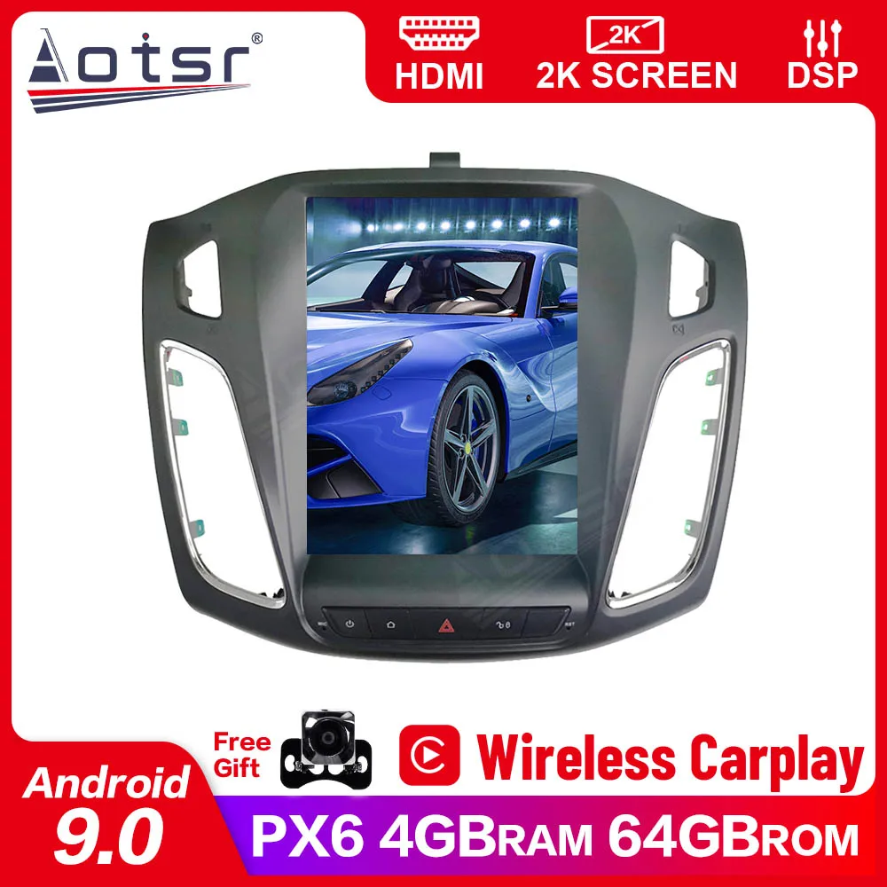 Автомагнитола Tesla с вертикальным экраном Android 9 0 мультимедийный видеоплеер GPS для