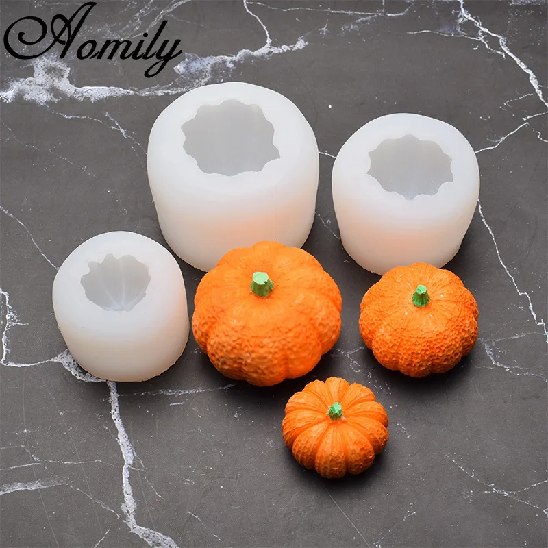 Силиконовые формы в виде тыквы Aomily сделай сам размеров S/M/L форма для помадки и