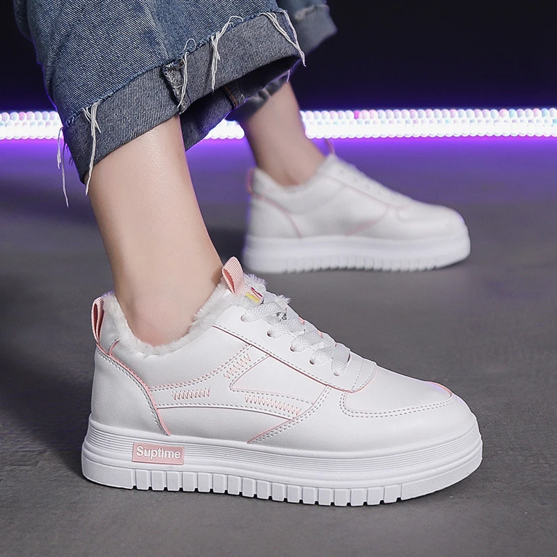 MONMOIRA/Женская обувь на платформе с круглым носком и мехом женские кроссовки