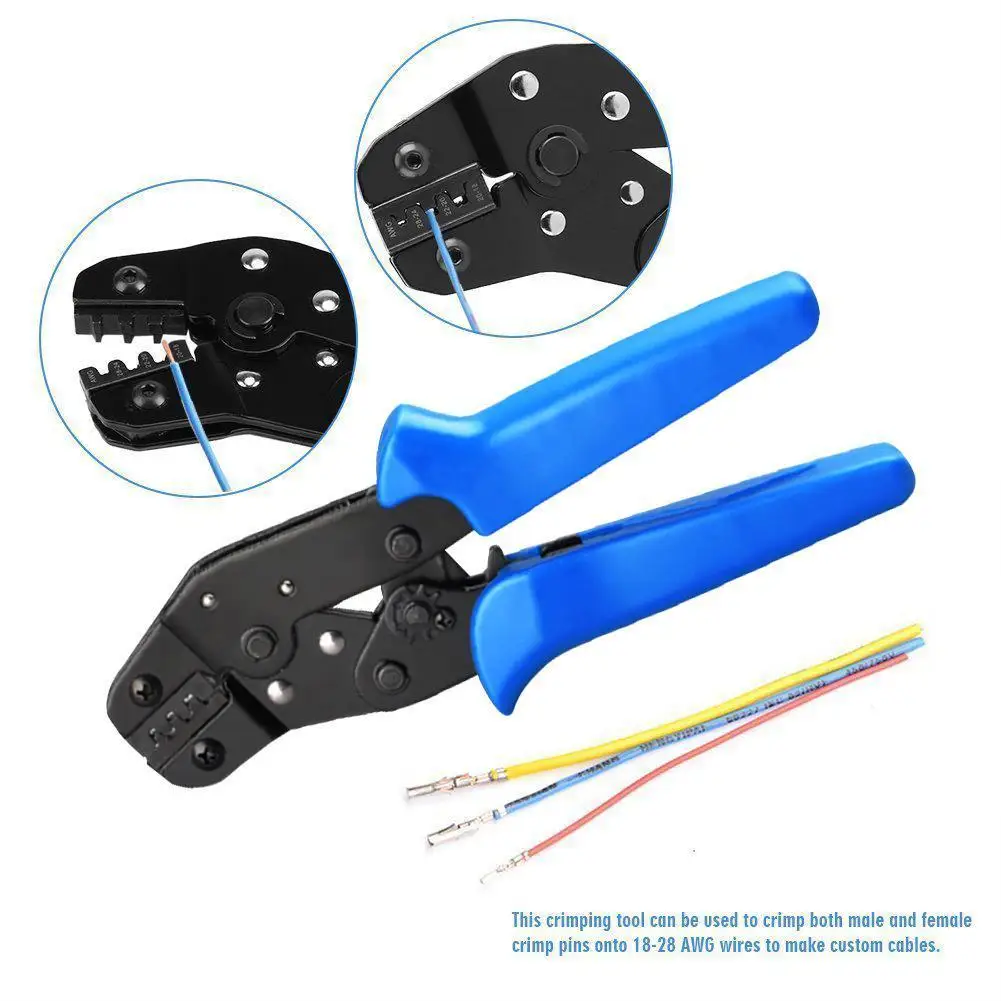 

SN-28B Pin Crimping Crimper Tool 2.54mm 3.96mm 28-18AWG Terminals Min 0.1-1.0mm2 Electrical Tools Clamp Connector