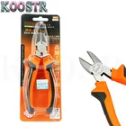 Расширенные диагональные плоскогубцы, Пластиковые кусачки, электрические кусачки для проводов, разделочные боковые кусачки, электрический инструмент, плоскогубцы, ручные инструменты