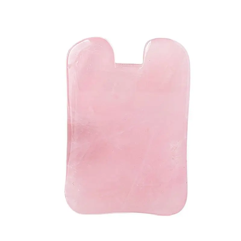 Инструмент Для Массажа Гуаша из натурального розового кварца уход за лицом для