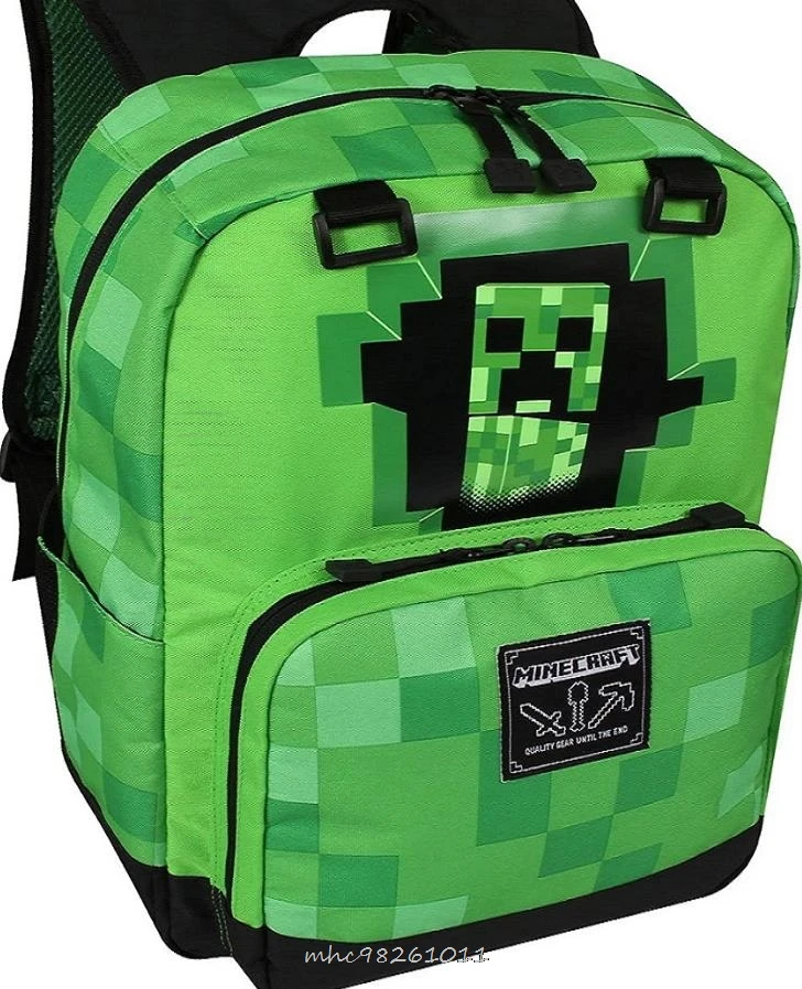 Рюкзак с тиле Minecraft для мужчин и женщин мужской рюкзак ноутбука школьные ранцы