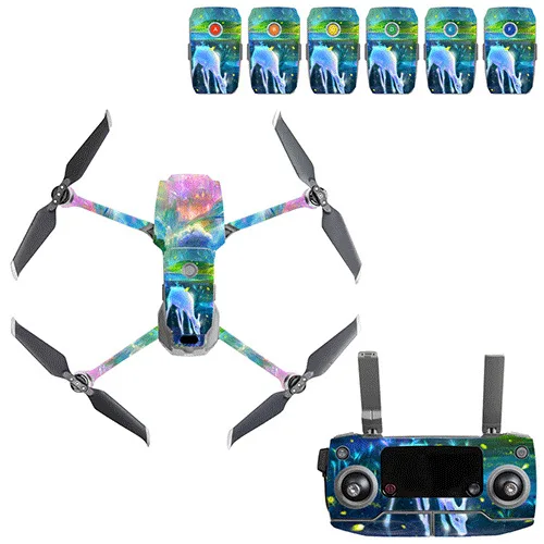 Граффити наклейка Skins Комплект для DJI Mavic 2 Drone Body sticker пустынный камуфляж наклейки аксессуары для кожи Mavic 2 PRO/Zoom