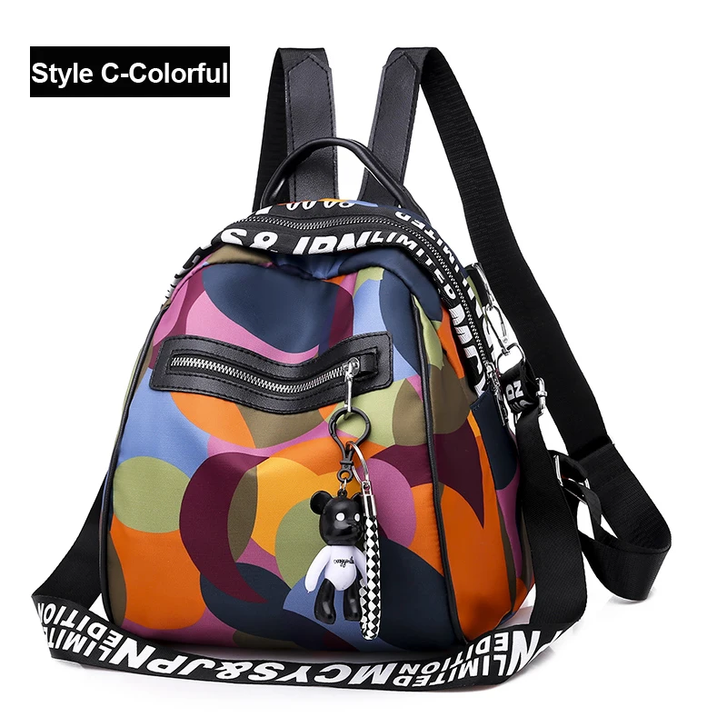 Style C- Colorful Vadim Mutifunction кожаная сумка женская маленькая подвеска на рюкзак женские сумки через плечо Маленькая школьная сумка для девочек Sac Femme Mochila - Цвет: Style C- Colorful