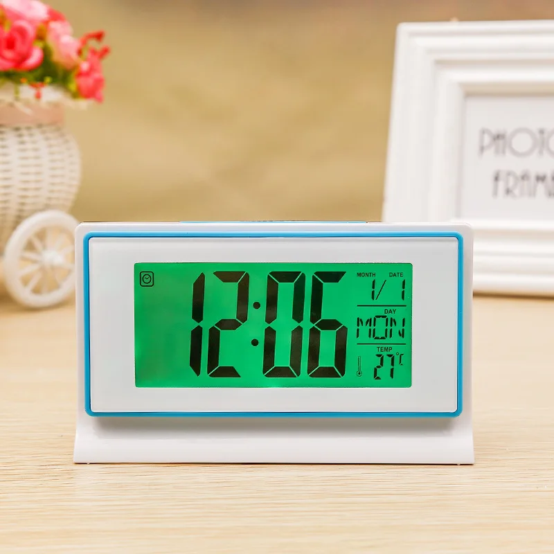 Цифровые часы с будильником и календарем электронные светодиодный детские