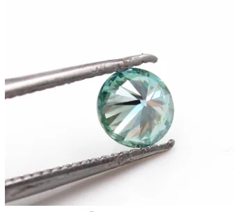 6 5 мм небесно голубой Круглый Муассанит отличный профессиональный поставщик