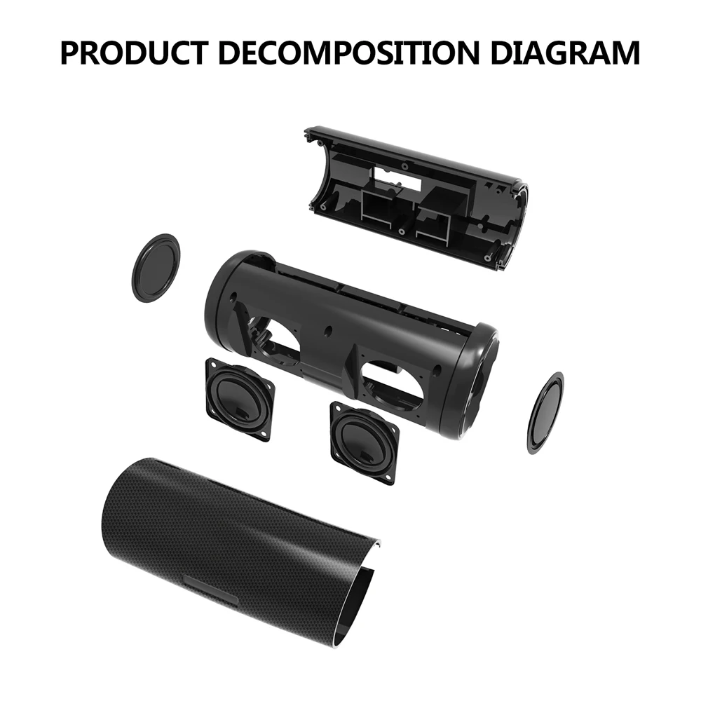 Беспроводная Bluetooth-Колонка Joinrun S19 Портативная звуковая колонка бас стерео