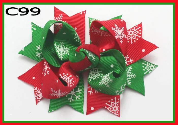 Бесплатная доставка-B 100 шт. рождественские банты для волос с перьями конфетный