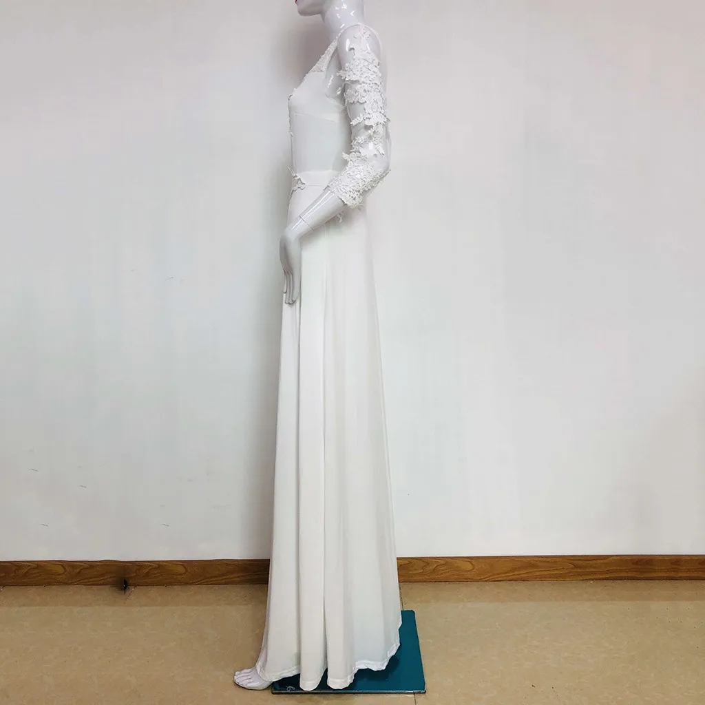 Женский винтажный комбинезон на шнуровке элегантный повседневный белый с