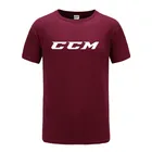 Футболка мужская с логотипом Ccm, хлопок, уличная форма, Хоккей, брендовая тенниска, европейский размер, лето