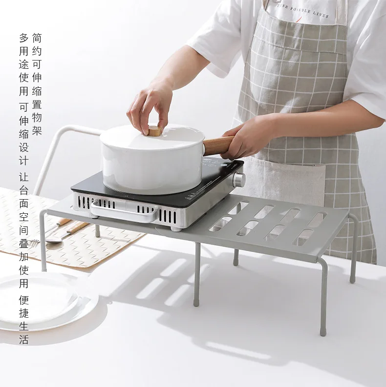 Новый кухонный шкаф стойка-органайзер с полками расширяющиеся штабелируемые