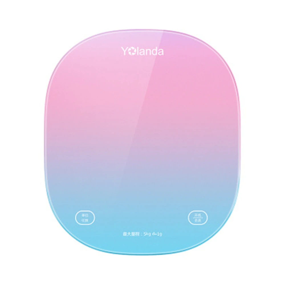 Бытовые кухонные весы с возможностью подключения к приложению пищевые цветные