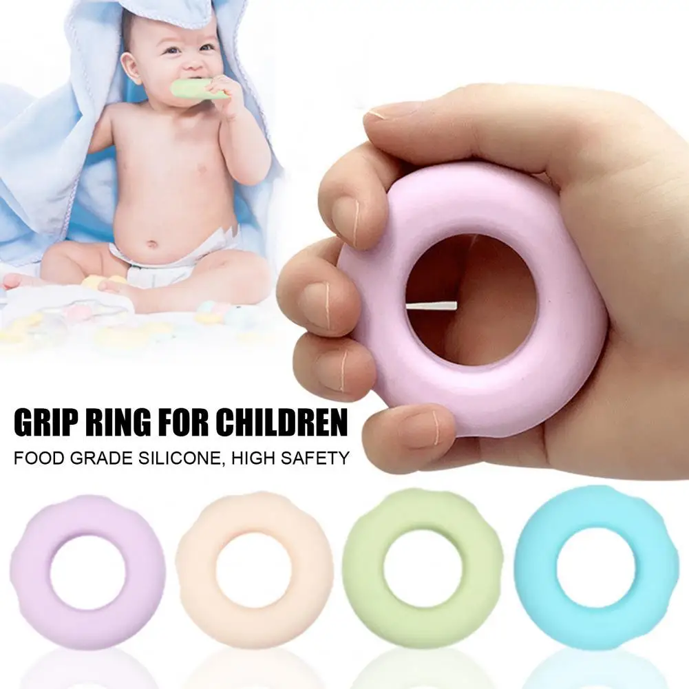

Silicone Children Grip Device Donut Finger Flexibility Training Gripping Ring Gripping Ring