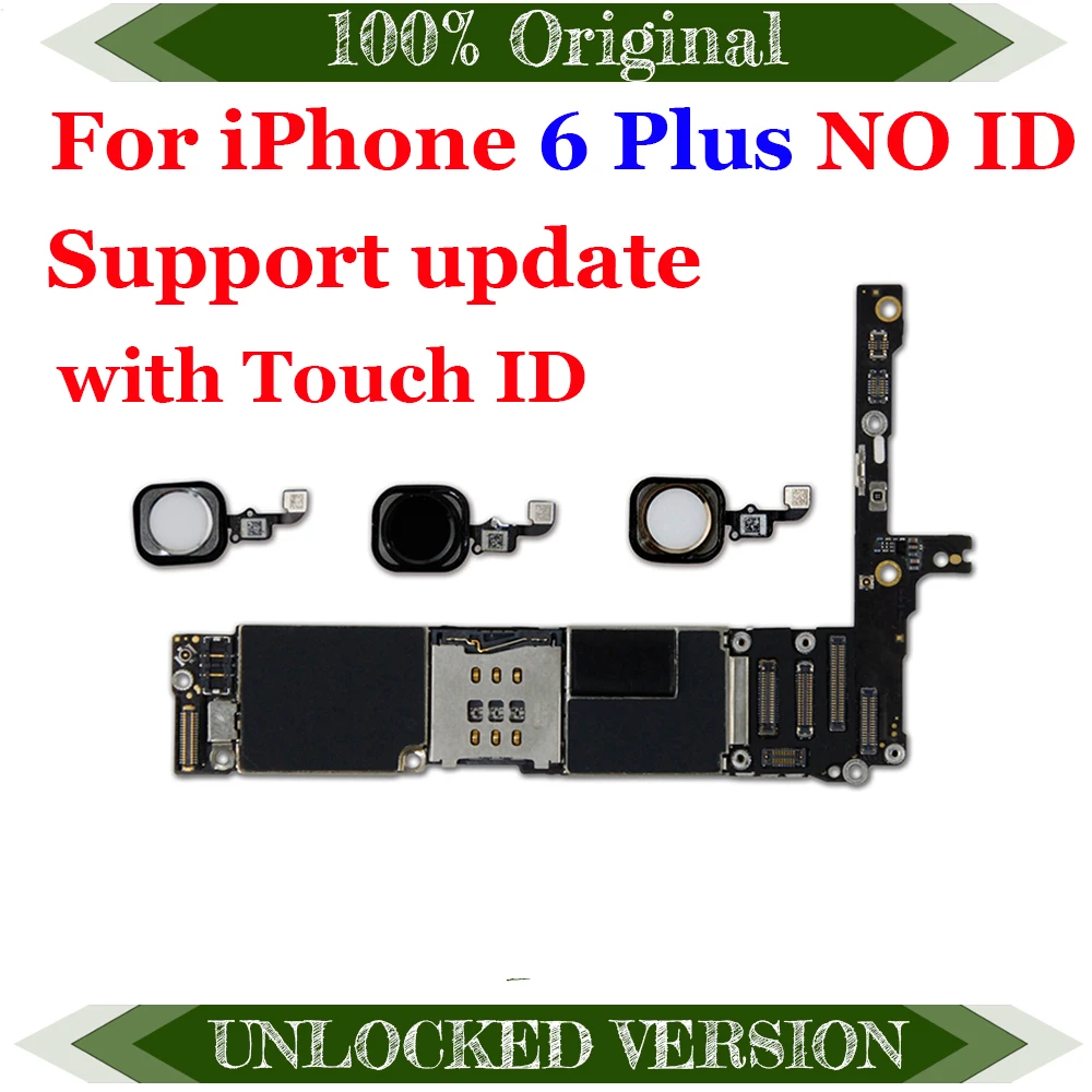 Заводская разблокированная материнская плата для iphone 6 Plus 5 дюйма с функцией Touch ID