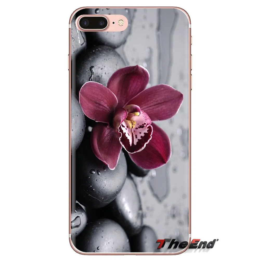 Цветы орхидеи обои мягкий прозрачный просвечивающийся чехол Чехлы для Samsung Galaxy J1