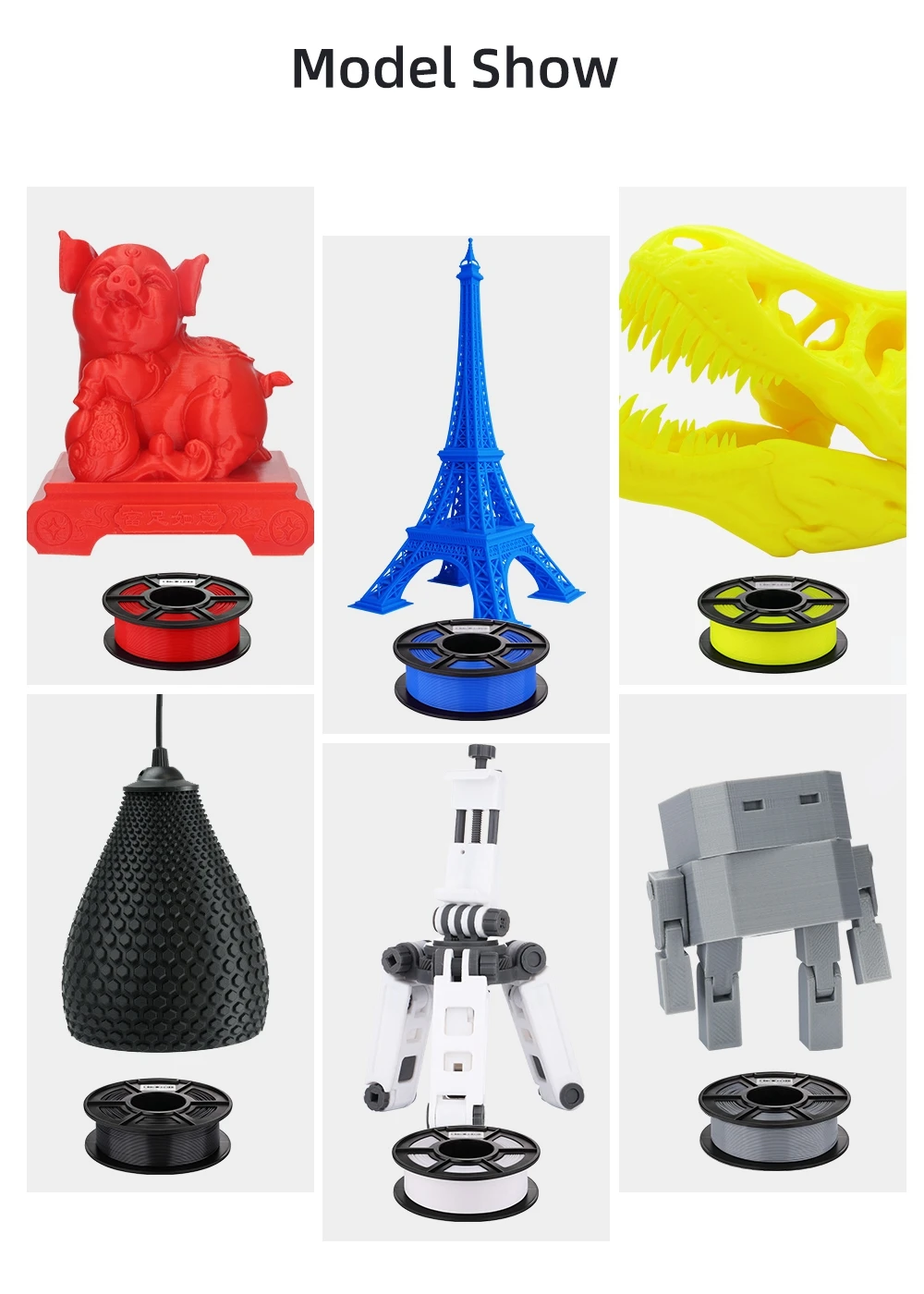 ANYCUBIC печатный материал PLA нити 1,75 мм пластиковый 3d принтер 1 кг/рулон цвета для I3 Мега коссель 4Max Pro FDM 3d принтер