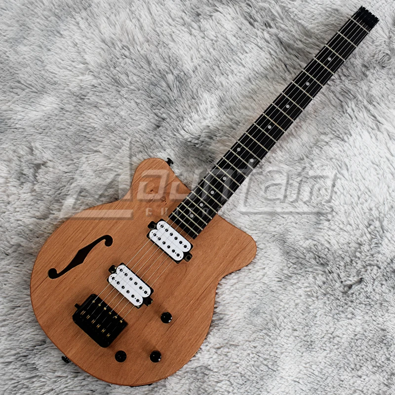 Горная безголовая гитара F отверстие 6 струн электрогитара с корпусом из ольхи клен шеи палисандр Лада H-H подобрать