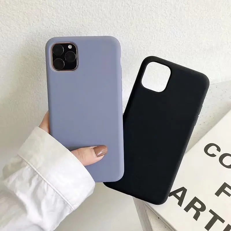 Sealed Liquid silicone Phone Case For iPhone 11, 11 Pro Phone Case For iPhone 11 PRO Max 6.5 inch Phone Back Coque Cover Case