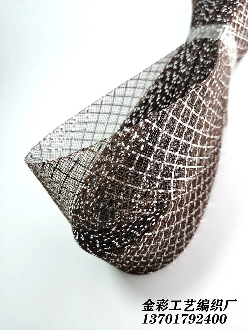 Мягкая Блестящая сетчатая лента из полиэстера плоская простая коса кринолина с