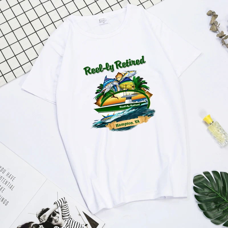 

Fish T-shirt Fishings Ruined My Life 2021 Summer Cool Men'S Short Sleeve T-shirt Casual Tees Tops