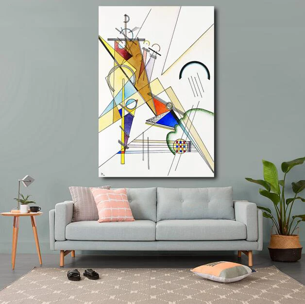 

Wassily Kandinsky Abstract Oil Painting Modern Home Decor Modular Pictures Wall Art HD Canvas Posters For Living Room