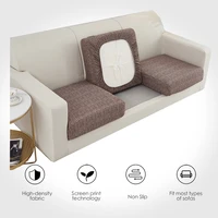 printed sofa cushion cover elastic sofa seat cover plain cloth sofa seat cover for living room funda sofa chaise lounge