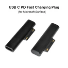 Тип C переходник с внутренней резьбой конвертер USB-C PD быстрой зарядки разъем для Microsoft Surface Pro 3, 4, 5, 6, Go для Surface Book
