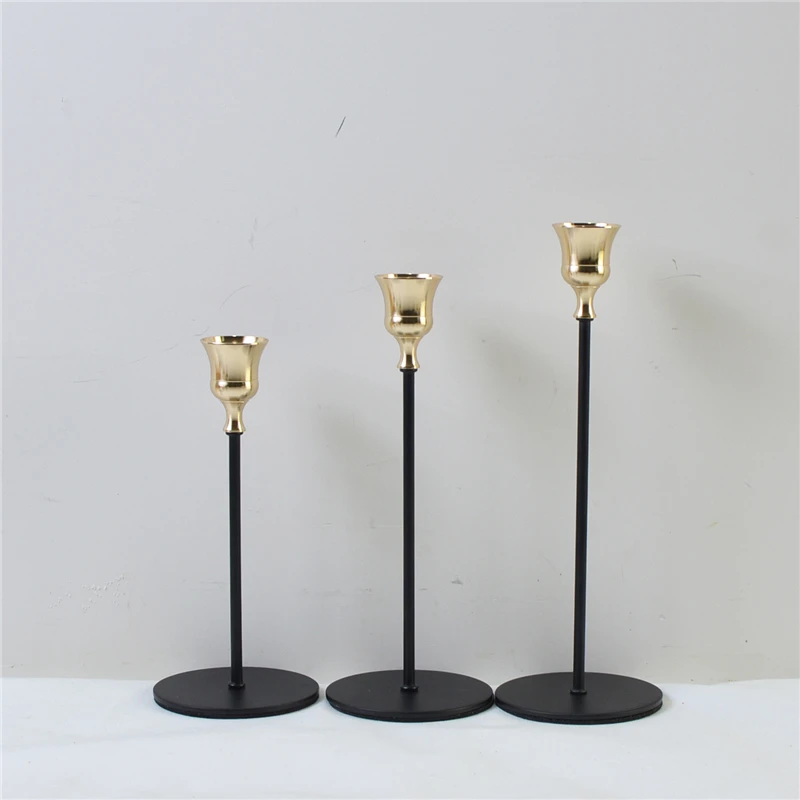 

Metal Candle Holders Nordic Style Stand Fashion Wedding Bar Party Holder Exquisite Candlestick Table Home Decoration IM808