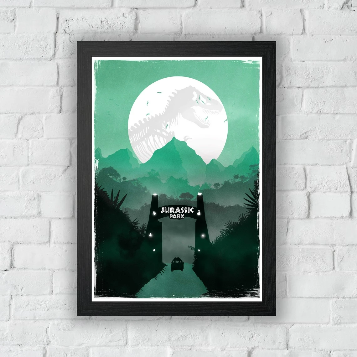 

Jurassic Park Minimal Movie Poster Canvas Art Prints Home Decoration Wall Painting (No Frame)