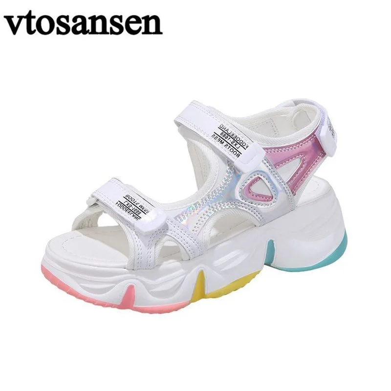 

Women's Filas Summer Sandals Breathable Air Maxs Street Daddy Shoes White Sneaker Shoes Thick-soled Sports Women's Casual Shoes