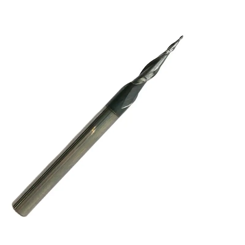 Концевые фрезы HRC55 R0.25 * D4 15 50L 2F вольфрамовые с твердым карбидным покрытием